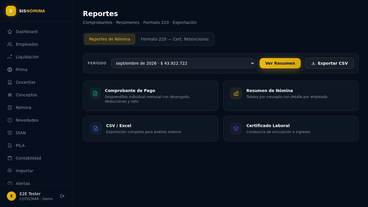 Reportes & DIAN